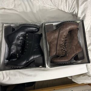 Brand New Black Womens Combat Boots Size 9.5